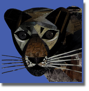 Designer Cat - Blue Purple Designer Cat - Blue Purple